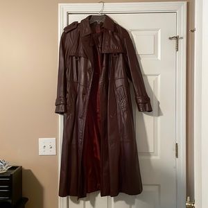 Authentic Etienne Aigner Leather Coat